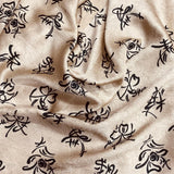 3 Metres Luxurious Dressmaking Embroidery  Crepe 45" wide (Sale 117)