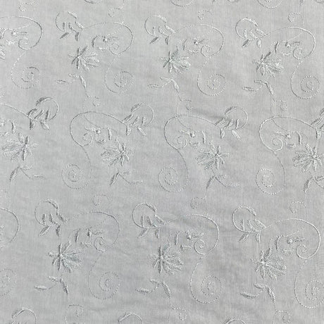 3 Metres Luxurious Dressmaking Embroidery  Crepe 45" wide (Sale 114)