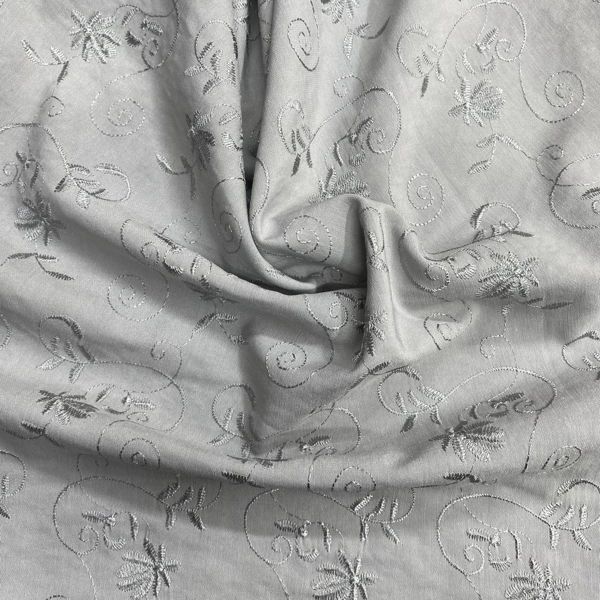 3 Metres Luxurious Dressmaking Embroidery  Crepe 45" wide (Sale 114)