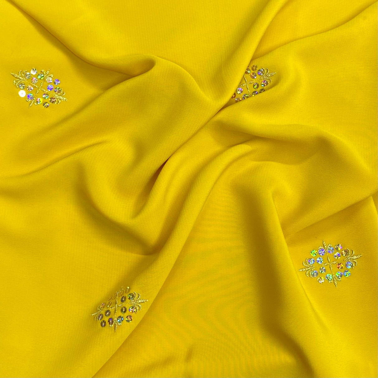 3 Metres Luxurious Dressmaking Sequin Crepe 45" wide (Sale 122)