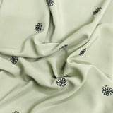 3 Metres Luxurious Dressmaking Embroidery  Crepe 45" wide (Sale 110)