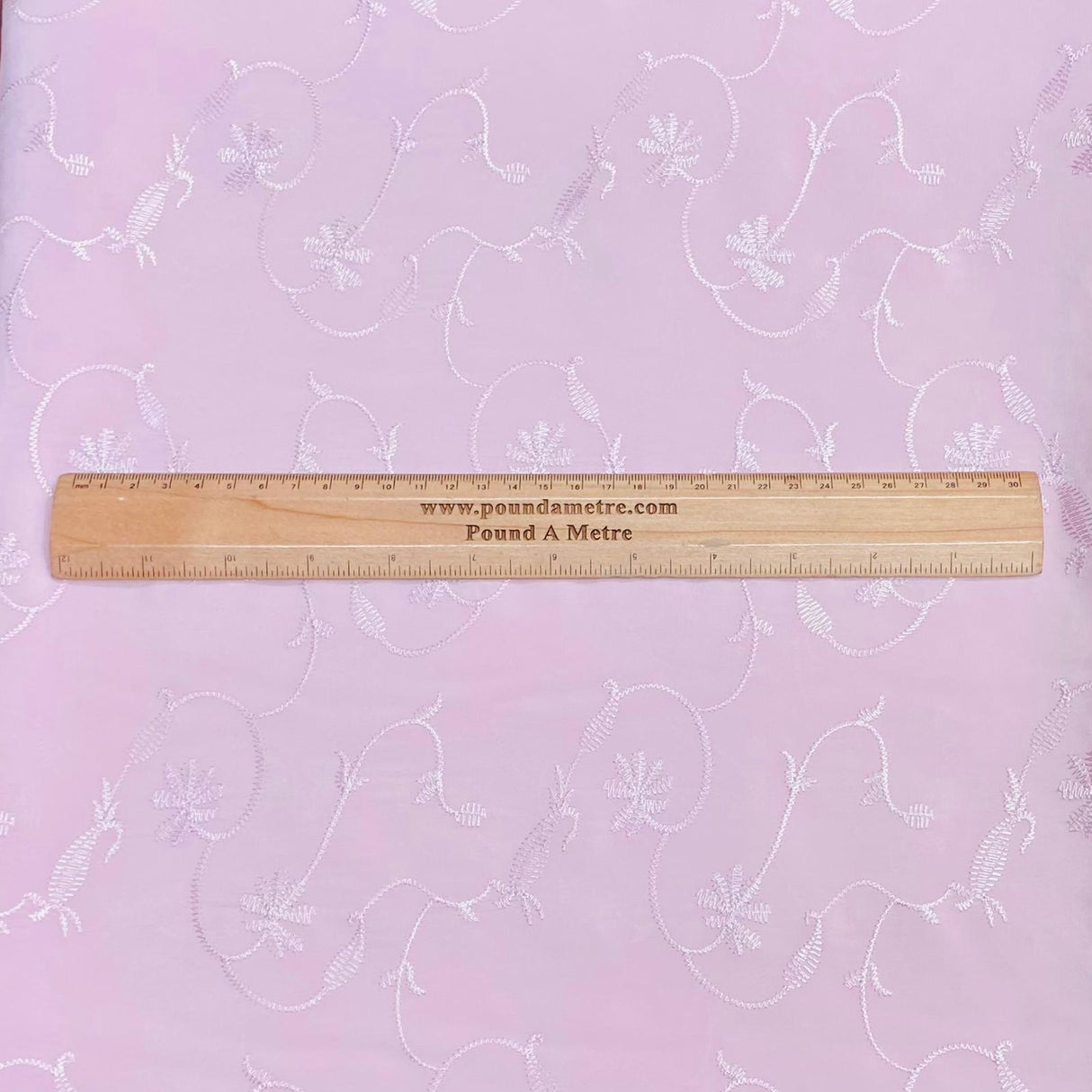 3 Metres Luxurious Dressmaking Embroidery  Crepe 45" wide (Sale 116)