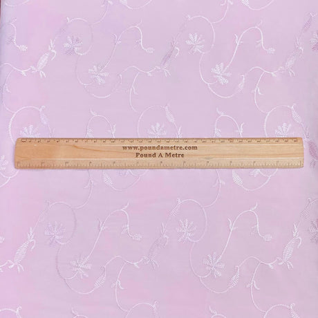 3 Metres Luxurious Dressmaking Embroidery  Crepe 45" wide (Sale 116)