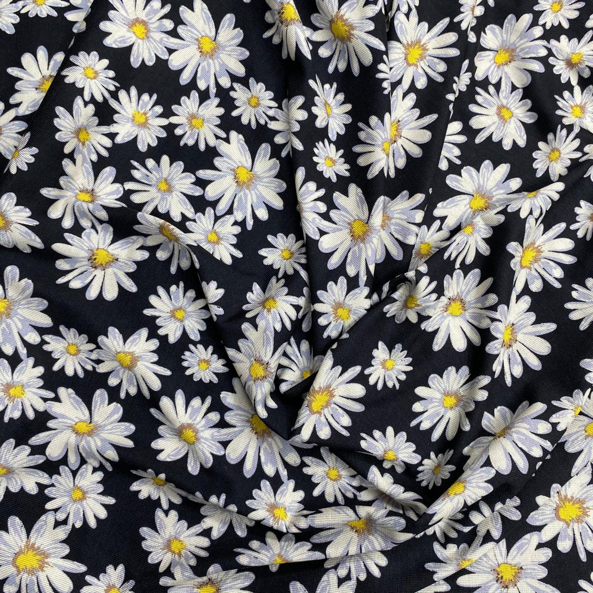 3 Metre Luxurious Soft Viscose Jersey - 60"-  (Daisy)