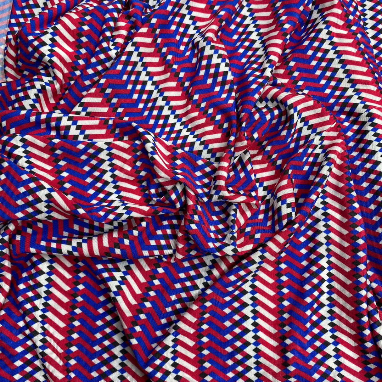 3 Metre Luxurious Soft Viscose Jersey - 60"-  (Waves)
