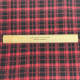 3 Metre Luxurious Soft Viscose Jersey - 60"-  (Tartan)