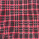 3 Metre Luxurious Soft Viscose Jersey - 60"-  (Tartan)