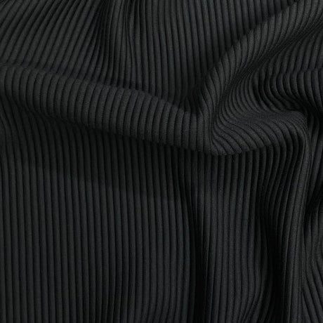 3 Metres Heavyweight Ribbed Jersey- 55" Wide (Black)