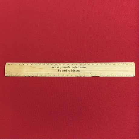 3 Metres Luxurious Heavy Crepe- 55'' Wide (Red)