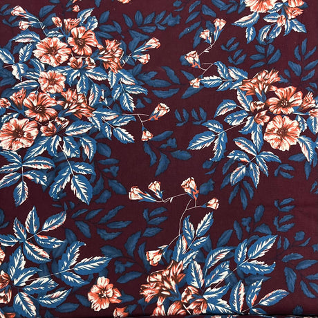 Per Metre Premium Digital Cotton 45'' Wide (Maroon)