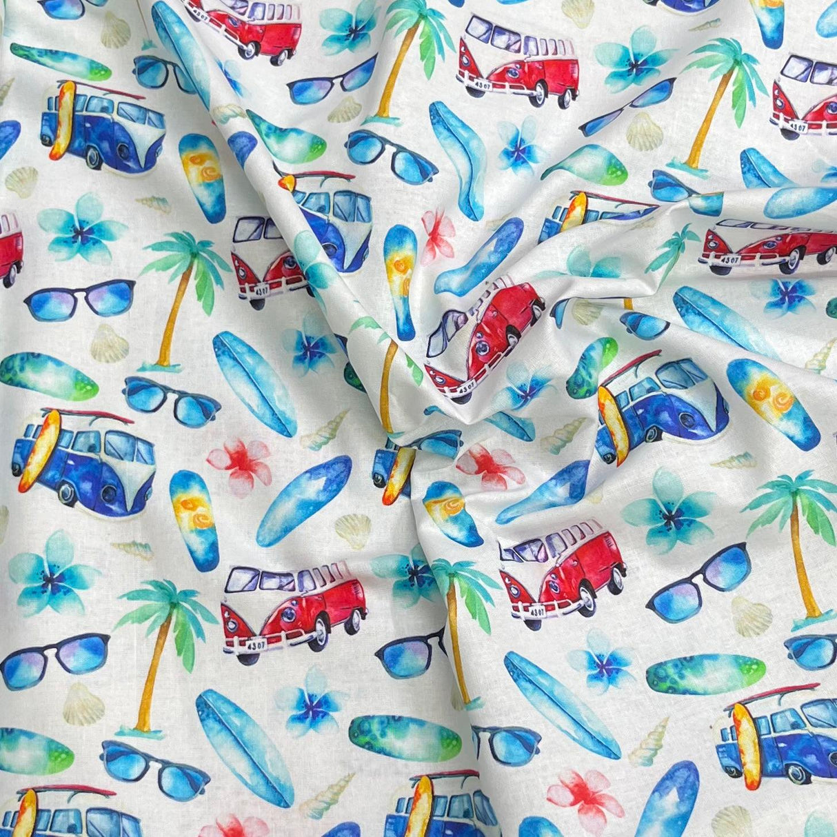 Per Metre Premium Digital Cotton 45'' Wide (Vacation)