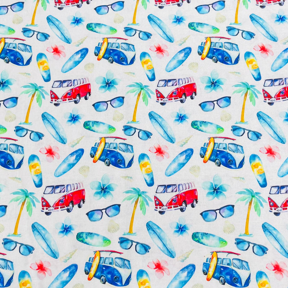 Per Metre Premium Digital Cotton 45'' Wide (Vacation)