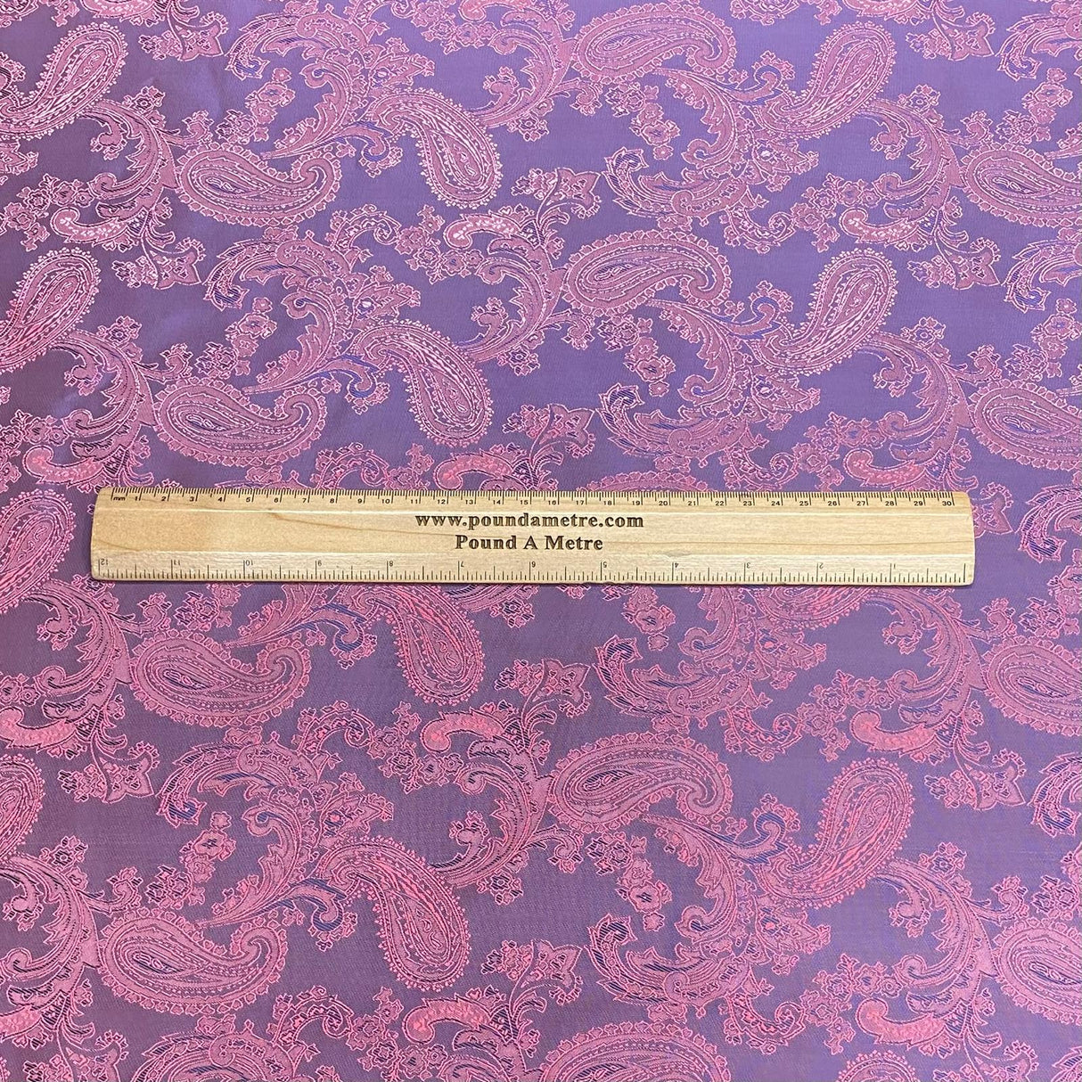 3 Metres Two Tone Jacquard Fabric 55" (Grape)