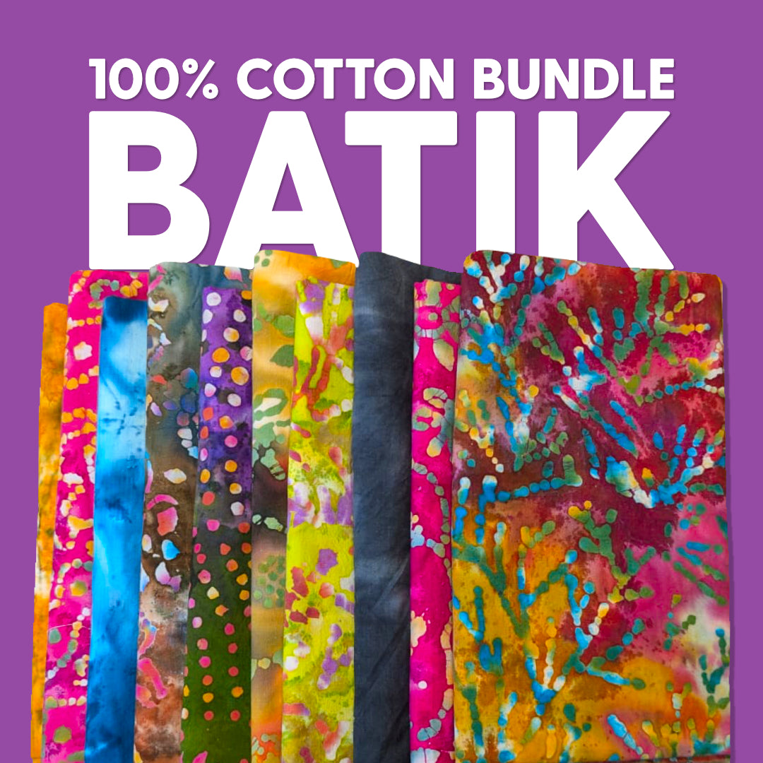 I Love Batik Fabric Bundle- (Mixed Designs)