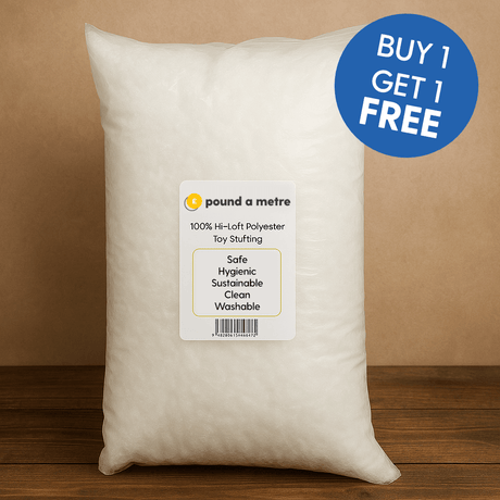 Pound A Metre 1KG + 1KG FREE BUY 1 GET 1 FREE Pull Apart Soft Stuffing for Toys , Cushions , Crafts - 1KG