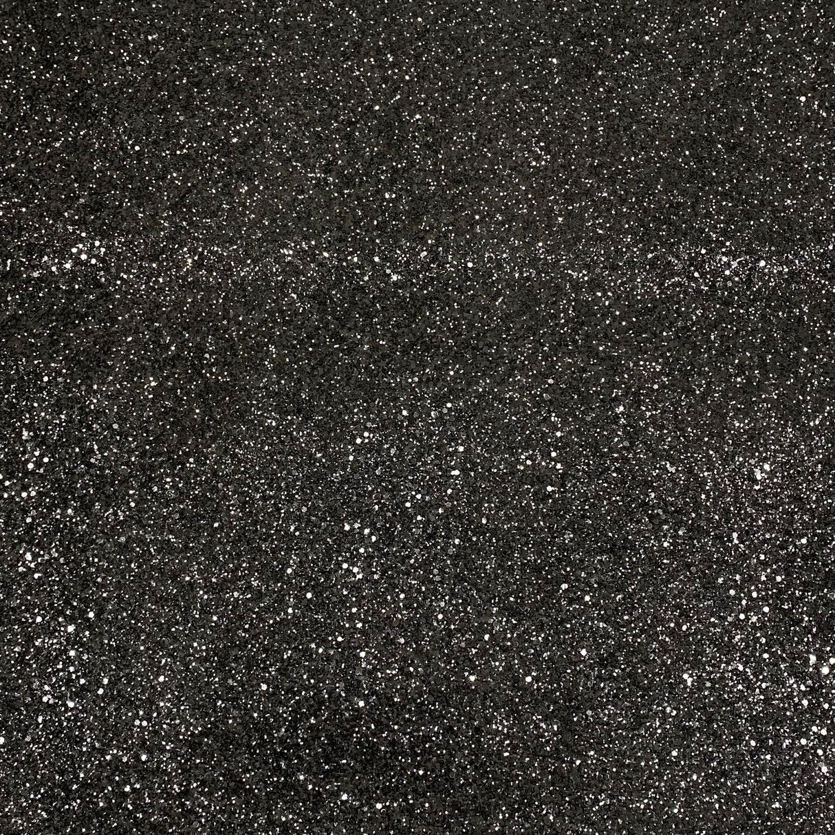 Pound A Metre Cotton Backed Chunky Glitter Fabric- Black