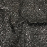 Pound A Metre Cotton Backed Chunky Glitter Fabric- Black