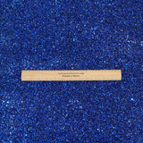 Pound A Metre Cotton Backed Chunky Glitter Fabric-  Blue