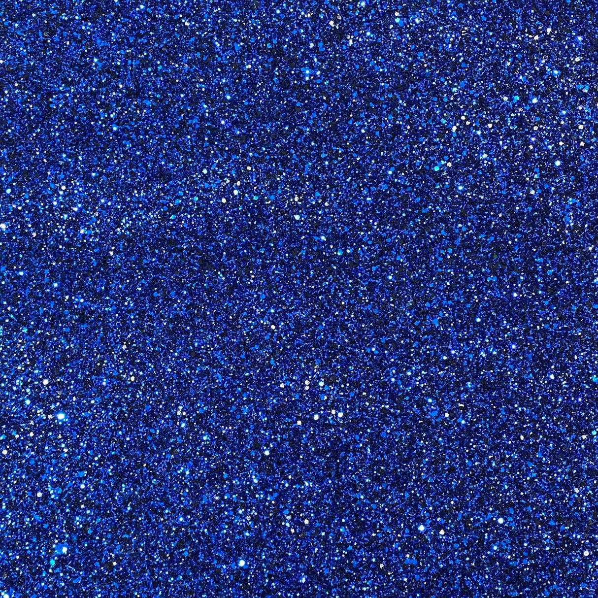 Pound A Metre Cotton Backed Chunky Glitter Fabric-  Blue