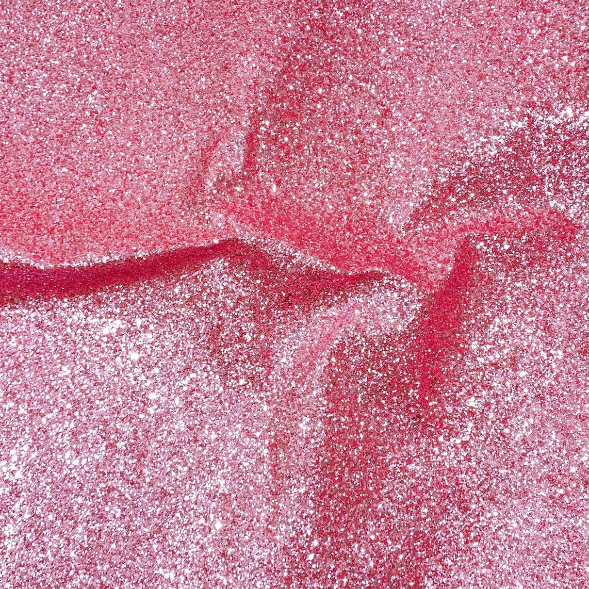 Pound A Metre Cotton Backed Chunky Glitter Fabric- Pink