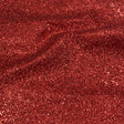 Pound A Metre Cotton Backed Chunky Glitter Fabric- Red