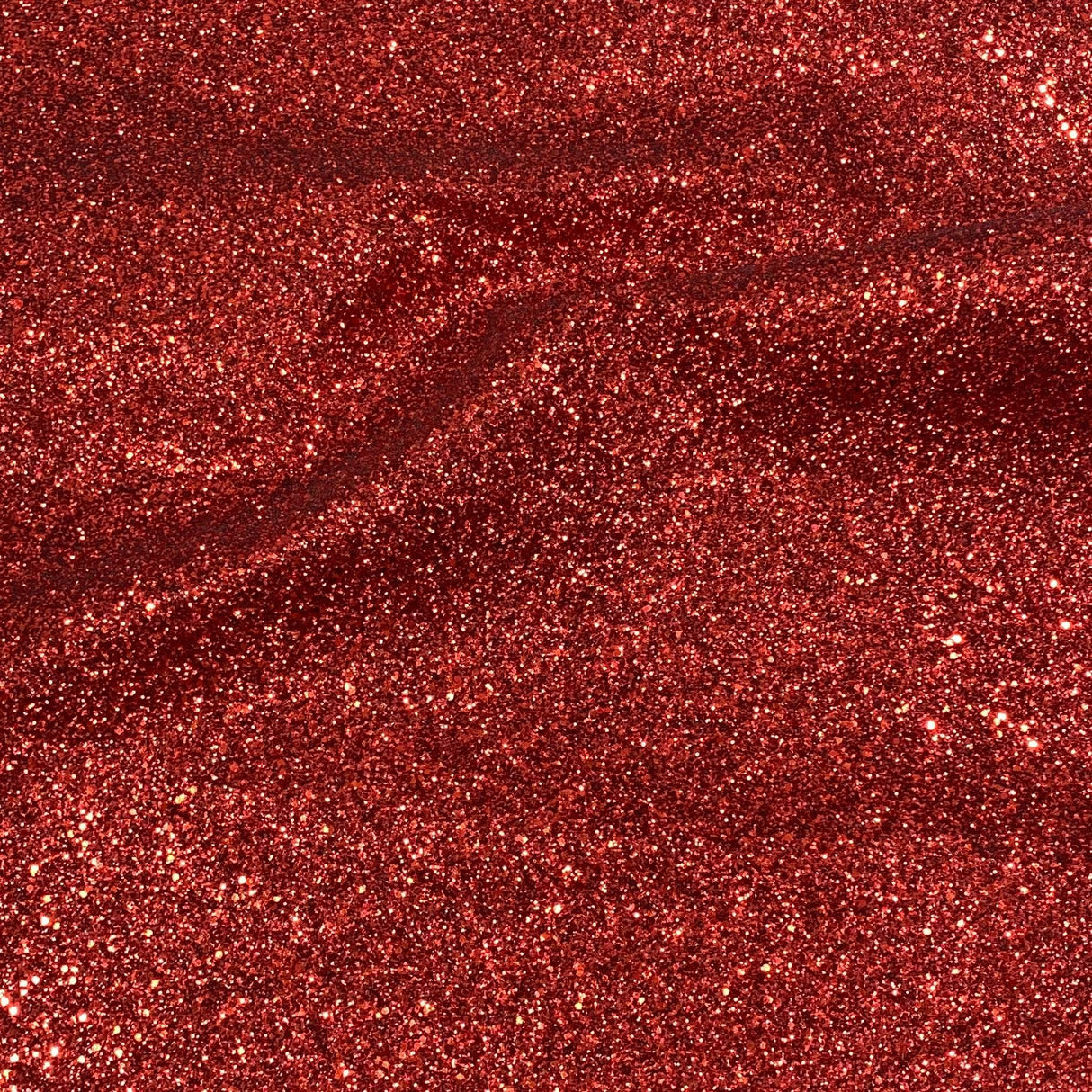 Pound A Metre Cotton Backed Chunky Glitter Fabric- Red