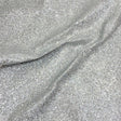 Pound A Metre Cotton Backed Chunky Glitter Fabric- Silver