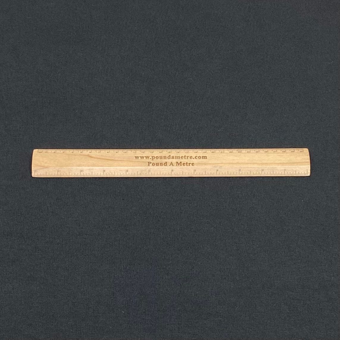 Pound A Metre Cotton Looped Backed Terry Jersey 74" Wide (Black)