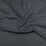 Pound A Metre Cotton Looped Backed Terry Jersey 74" Wide (Black)