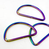 38/40mm Metal D-Rings For Bags- 5 Colours- Pack Of 2
