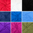 Pound A Metre Dress Making Plain Viscose Fabric - 55" - 23 Variations Available