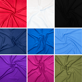 Pound A Metre Dress Making Plain Viscose Fabric - 55" - 23 Variations Available
