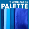 Pound A Metre Dressmaker £1 Fabric Bundle- 15 Metres (Blue Palette)