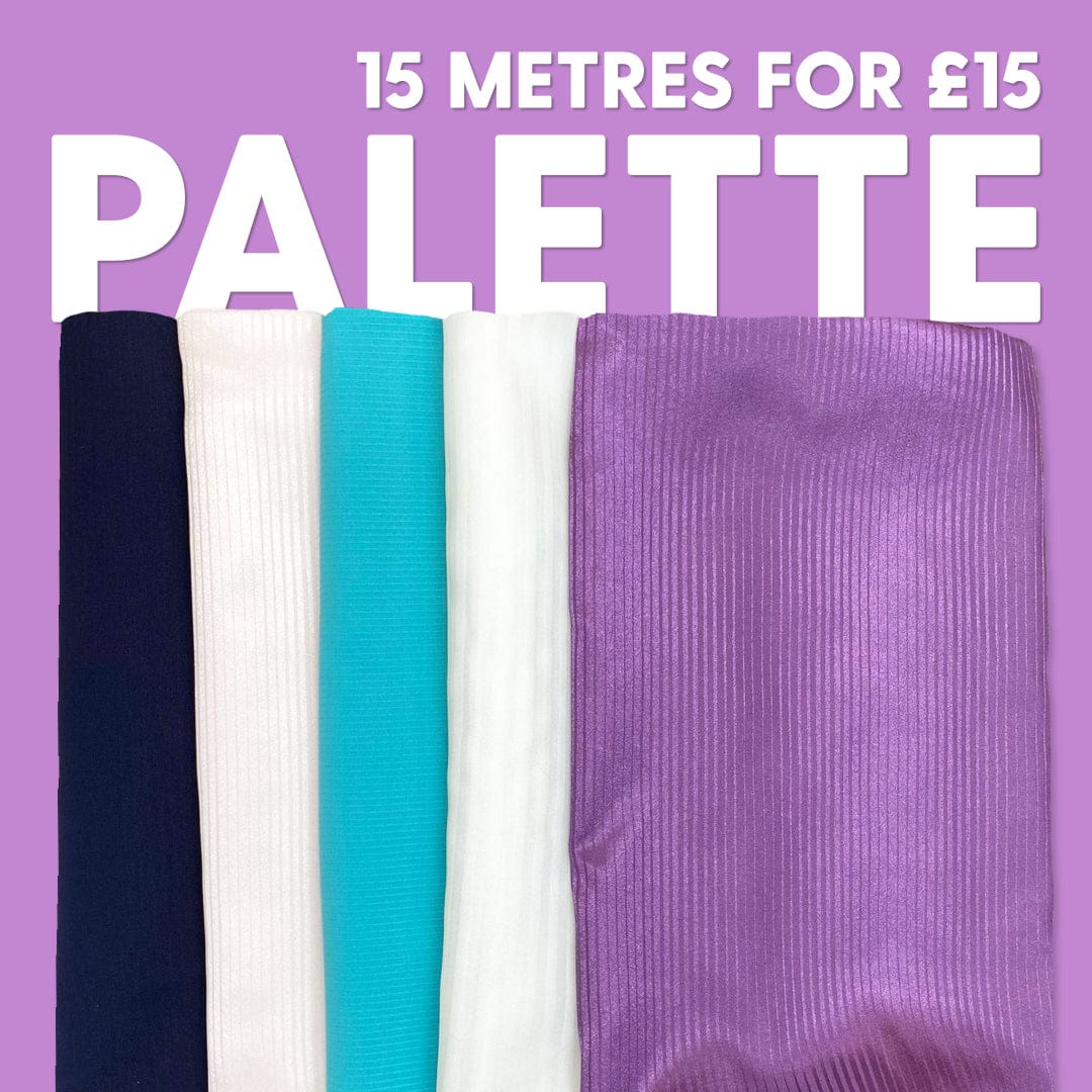 Pound A Metre Dressmaker £1 Fabric Bundle- 15 Metres (Stripes Palette)