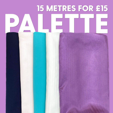 Pound A Metre Dressmaker £1 Fabric Bundle- 15 Metres (Stripes Palette)