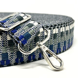 Per Metre Heavy Duty  Webbing: For Bag Straps- (Navy/grey/natural) 38mm / 40mm