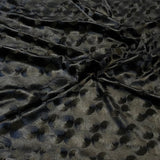 Pound A Metre Black Embossed Soft Velvet 55" - 10 Variations Available