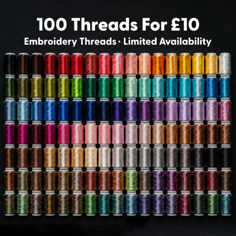 Pound A Metre Embroidery Threads- 100 For £10 (Worth £200)