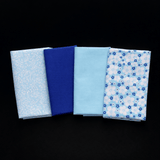 Pound A Metre Fat Quarter Bundle- 4 Pieces Per Bundle- (Blue Monsoon)
