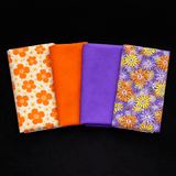 Pound A Metre Fat Quarter Bundle- 4 Pieces Per Bundle- (Flower Festival)