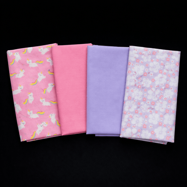 Pound A Metre Fat Quarter Bundle- 4 Pieces Per Bundle- (Magic Floral)
