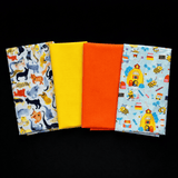 Pound A Metre Fat Quarter Bundle- 4 Pieces Per Bundle- (Soft Spring)