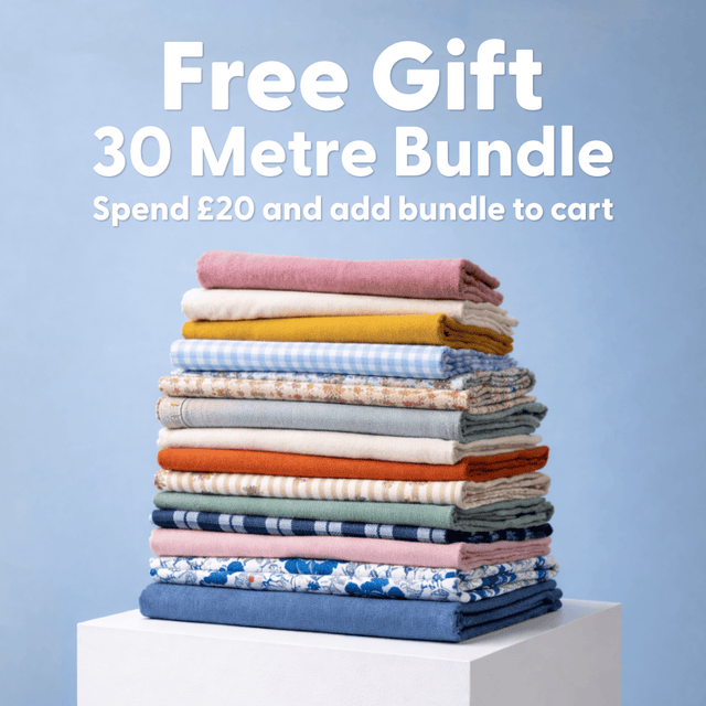 Pound A Metre FREE 30 METRE FABRIC BUNDLE (Worth Over £30)