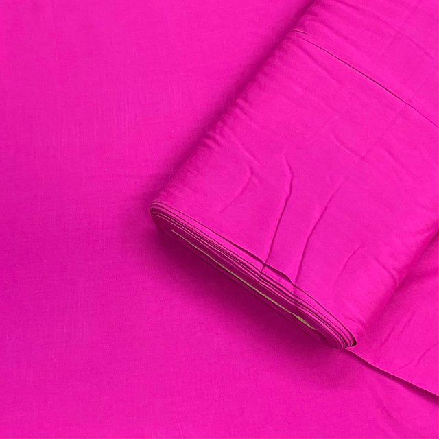 Pound A Metre Full Roll, Summer Dressmaking Viscose Fabric - 55" Wide (Pink)