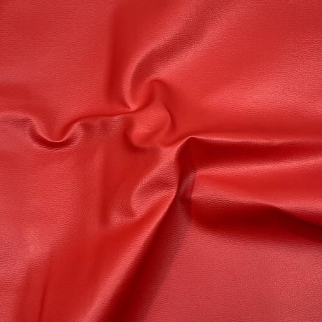 Pound A Metre Per Meter Heavy Soft Leatherette Jersey 55” Red