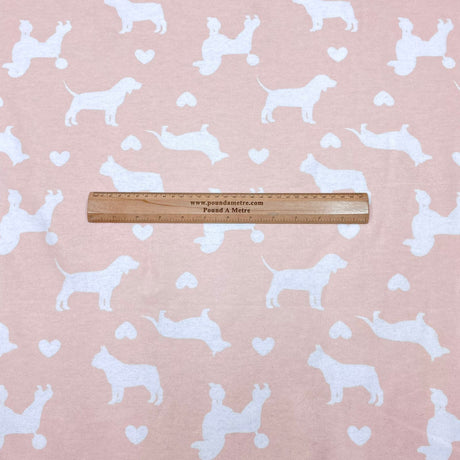 Pound A Metre Full Metre High Quality Brushed Cotton - 45" Wide (Dogs)