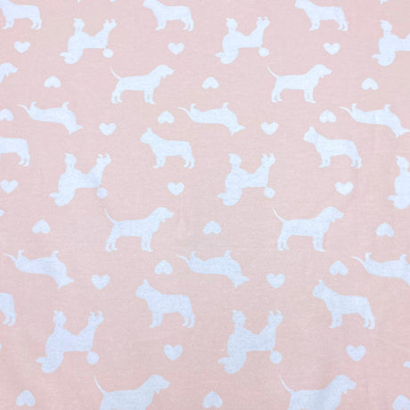 Pound A Metre Full Metre High Quality Brushed Cotton - 45" Wide (Dogs)