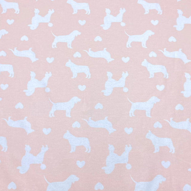 Pound A Metre Full Metre High Quality Brushed Cotton - 45" Wide (Dogs)