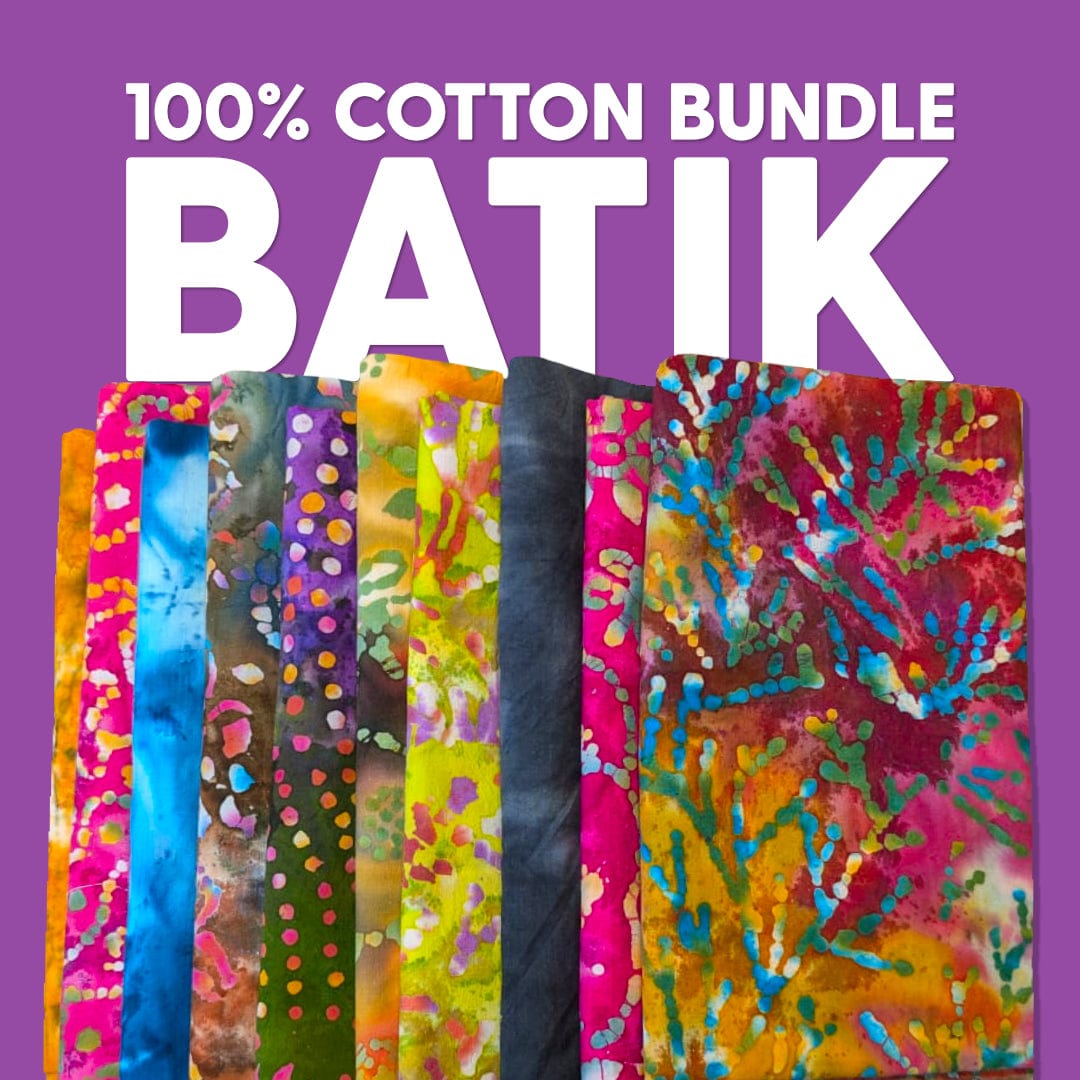 Pound A Metre I Love Batik Fabric Bundle- (Mixed Designs)