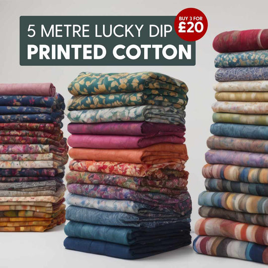 Lucky Dip 5 Metres 100% Cotton 36" (3 For £20) - Pound A Metre
